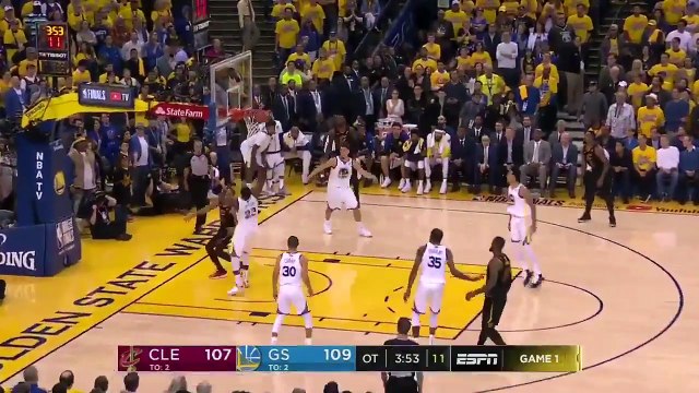 Highlights Cleveland Cavaliers vs Golden State Warriors Overtime Game 1 - NBA Finals
