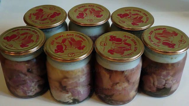 Тушёнка из свинины в домашних условиях (рецепт).