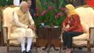PM Modi in Singapore, meets President Halimah Yacob | Oneindia News