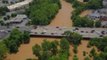 Drone Captures Rivanna River Overflowing its Banks in Charlottesville