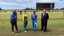 ‪In East London, India have won the toss and elected to field first vs the #ProteasWomen. Play starts at 13:00, stream it live on Cricket South Africa’s YouTube