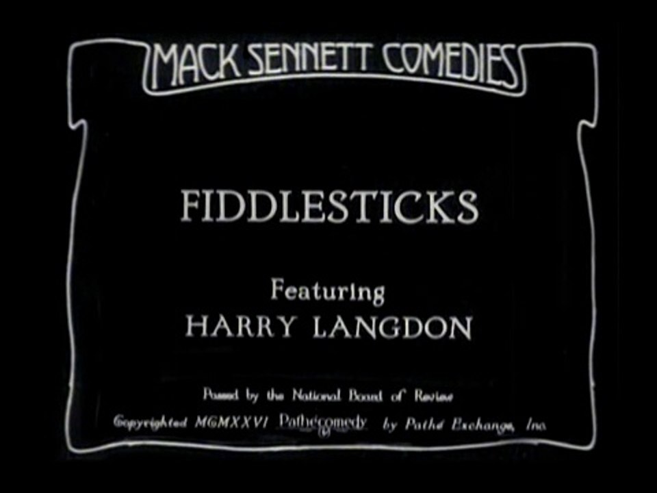Harry Langdon: Fiddlesticks (1927)