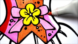 Coloring Pages BARBIE Dress and Shoes Coloring Book Videos For Children Learning Rainbow Colors