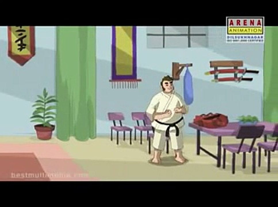 Best Animation Institute -  kung fu pandu 2D Animated short film.