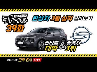 완성차 3월 실적 살펴보기, 싼타페 ‘대박’ & 쌍용차 3위…카더라 39회