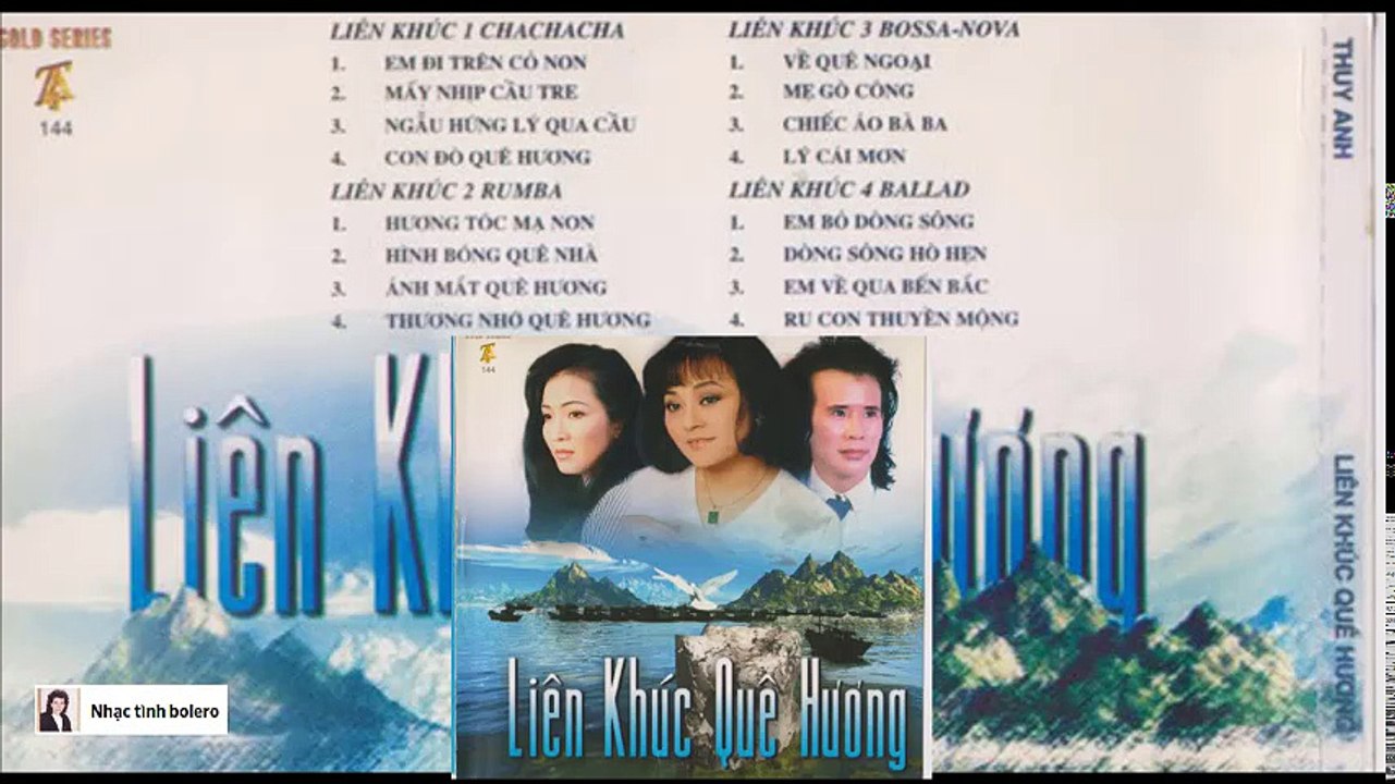 Liên khúc QUÊ HƯƠNG - 02 HƯƠNG TÓC MẠ NON - Tuấn Vũ - Hương Lan - Mỹ Huyền