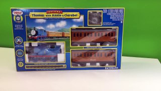 THOMAS THE TANK ENGINE, ANNIE & CLARABEL G Scale BACHMANN Train Set