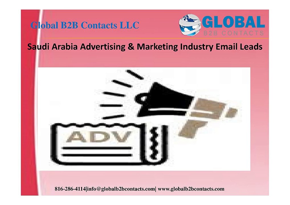 Saudi Arabia Advertising & Marketing Industry Email Leads