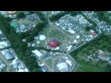 Glastonbury festival from the air 2010