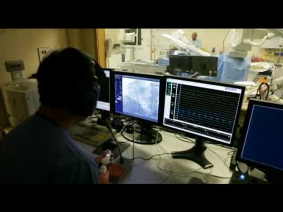 Remote robotic heart operation - world first