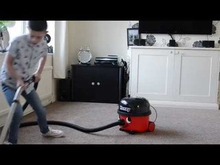 9 year old whose medical condition means he's obsessed with vacuum cleaners