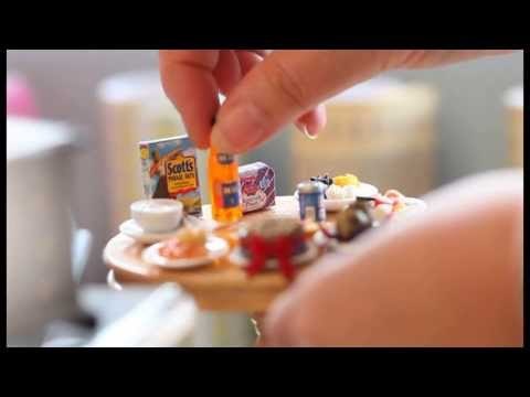 Scottish dolls house builder makes miniature Irn Bru and haggis