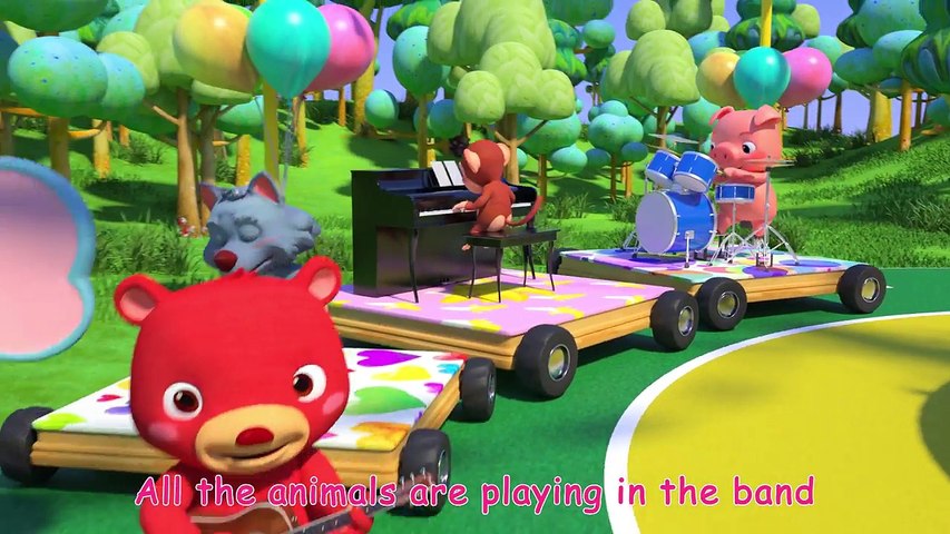 Musical Instruments Song (Animal Band) | ABCkidTV Nursery Rhymes & Kids Songs