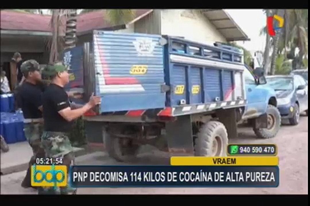 Ayacucho: Policía decomisa 114 kilos de cocaína