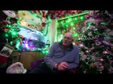 Christmas-mad pensioner transforms his home into a dazzling winter wonderland.