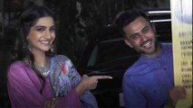 Anand Ahuja's CUTE gesture for Sonam Kapoor INFRONT of media goes viral |FilmiBeat