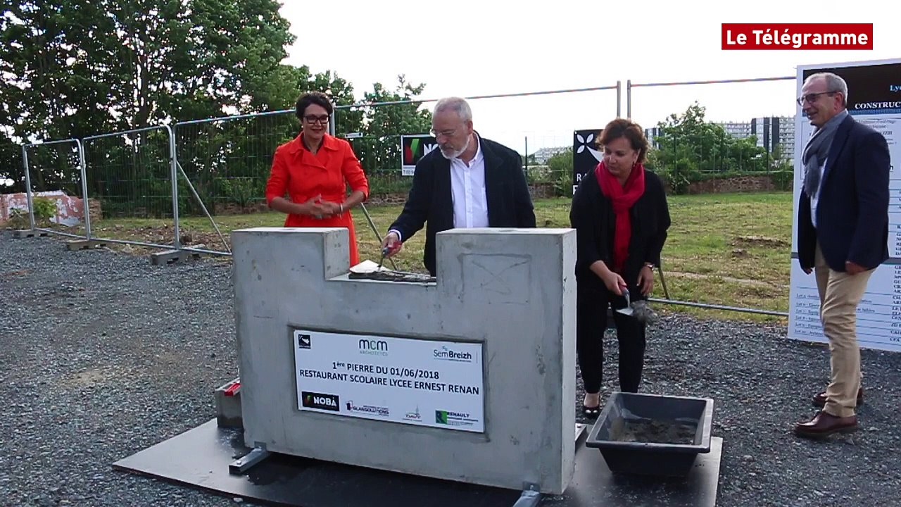 Saint-Brieuc. Au lycée Renan, le chantier du futur restaurant scolaire a démarré