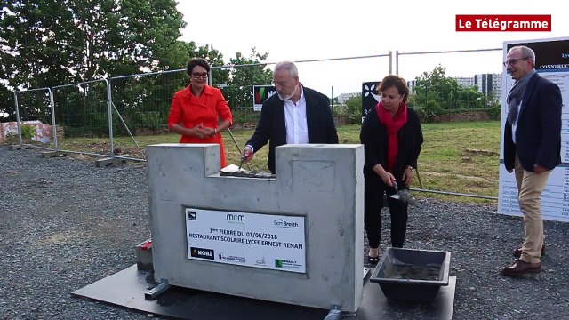 Saint-Brieuc. Au lycée Renan, le chantier du futur restaurant scolaire a démarré