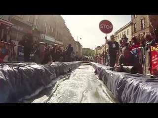 Park and Slide Bristol style - giant waterslide in the city centre