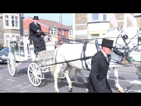 Funeral procession of Bristol teenager Becky Watts