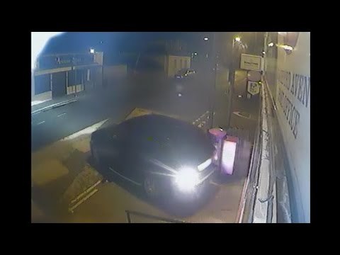 Thieves use stolen car ram raid shop to steal fags and cash, leaving £20K of damage