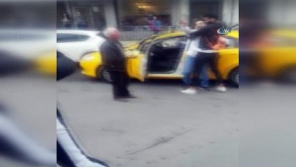 Trafik polisine küfür ve tehdit eden taksici yakalandı