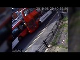 Dramatic CCTV of buses colliding head-on