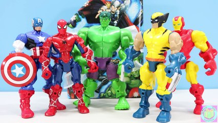 Marvel Avengers Hawkeye Super Hero Mashers Saves Captain America from Ultron!