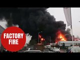 Hundreds evacuated after huge blaze at cleaning factory