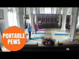 Struggling church revives congregation with portable pews