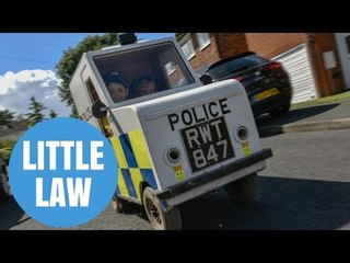 Dad builds 9-year-old son cop car