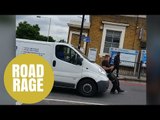 Pedestrian Shoved Down A New Cross Street By A Fuming Van Driver