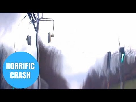 Horrific collision after bus failed to stop at red light