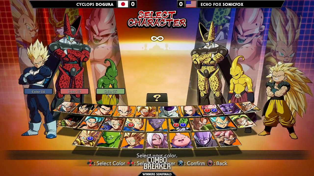 【Combo Breaker 2018】Dragon Ball FighterZ - Dogura VS SonicFox ～ Winners Semi-Final