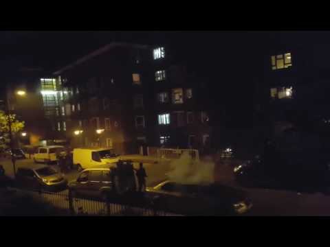 Teenagers Caught Throwing Fireworks At Cars Then Fleeing As They Explode.