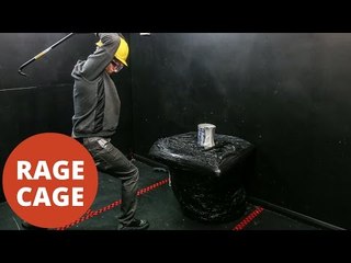 Скачать видео: Bizarre Rage Cage Opens In UK Charging Customers To Smash Up Electronics And Crockery