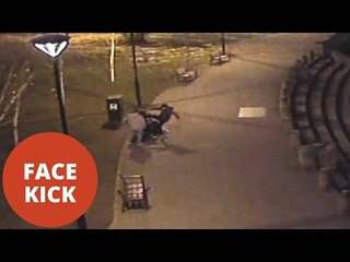 Teenage Boy Kicked In Face By Yobs