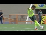 Neymar & Marcelo Showboating & Scoring Goals During World Cup Training