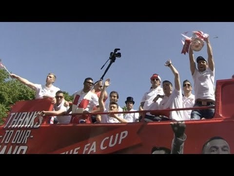 North London Is A Sea Of Red For Arsenal's FA Cup Victory Parade