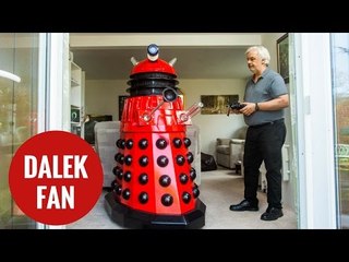 A Doctor Who fanatic builds two full-size Daleks - in his garden shed