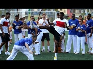 World Cup 2014 - Daniel Sturridge & Danny Welbeck Dance 'Capoeira' In Favela