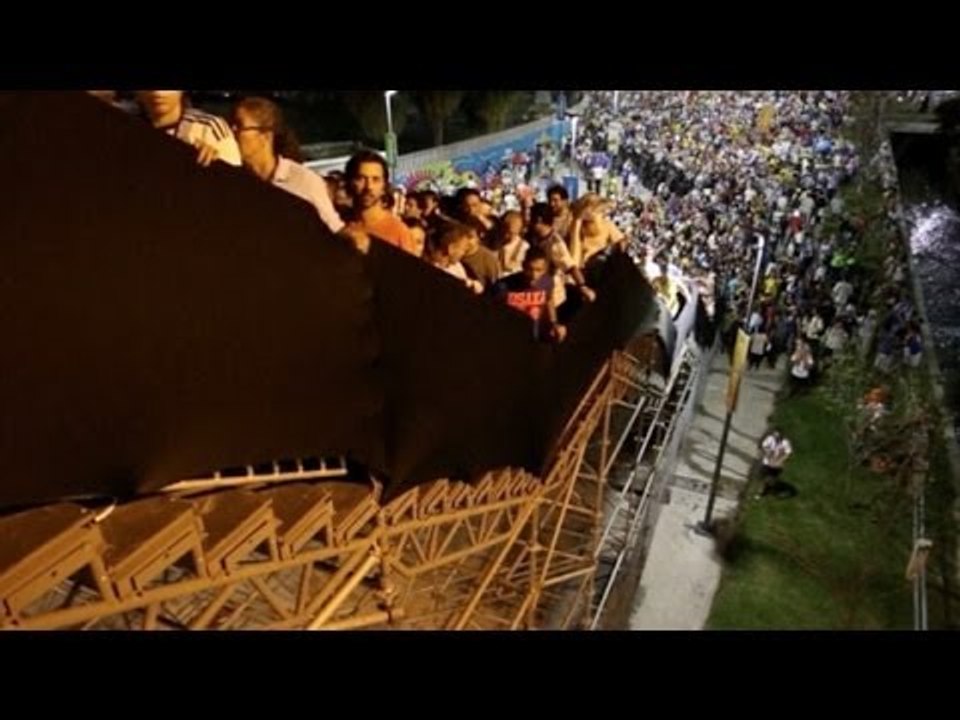 World Cup 2014 - Stairs Leading To Maracana Wobble Under The Weight Of Supporters