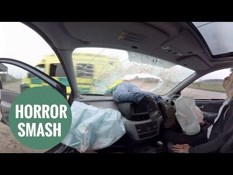 Hard-hitting simulated video captures horrific car crash