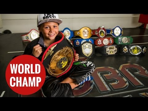 10yo British girl who is the best junior kickboxer in the WORLD