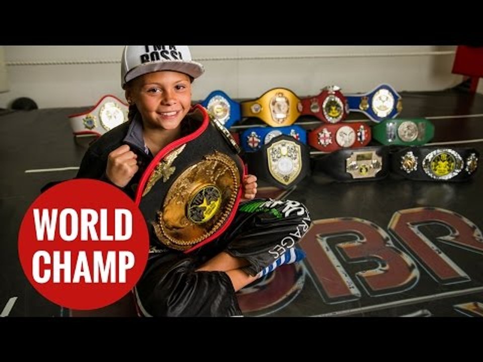 10yo British girl who is the best junior kickboxer in the WORLD