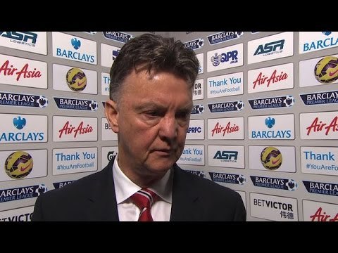 QPR 0-2 Man Utd - Louis Van Gaal Post Match Interview - Queens Park Raisins !