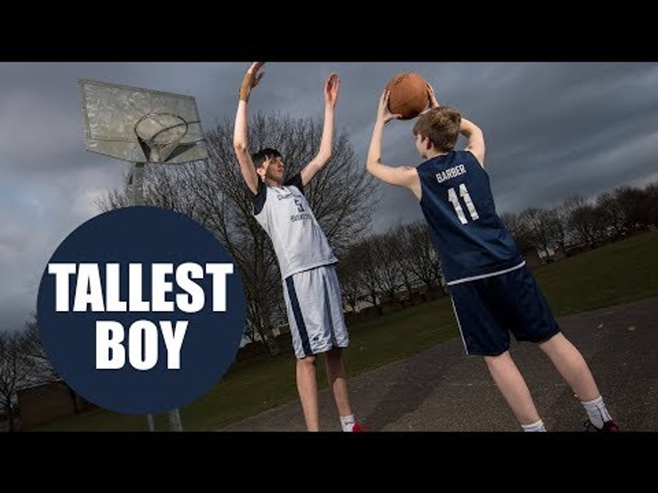 A 16-year-old British lad is being hailed as the tallest teen in the world