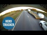 Heroic lorry driver saves life of sick motorist