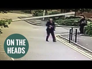 Office worker bashed on the head by closing car park barrier