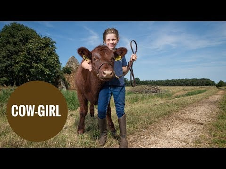 Real Life Cow Girl Forms Unique Bond With Calf